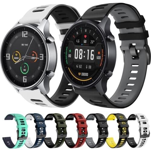 For Xiaomi MI Watch Color Strap Quick release Sport Bracelet Silicone Watchband 22 mm Watch Band For Amazfit Stratos 3 2 ремешок
