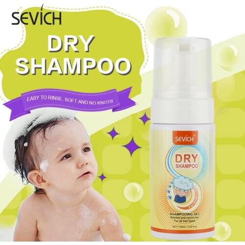SEVICH 100ml Mild Hair Cleaning Dry Shampoo For Kid Disposable Plant Refreshing Revive Hairs Shampoo Soft Hair Care Moisturizing