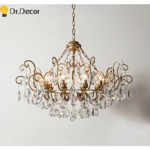 Modern Crystal Pendant Lights Lighting Nordic Floral LED Pendant Lamp LOFT Hotel Dining Room Living Room Lamps Hanging Lamps