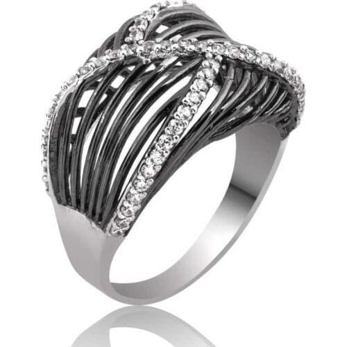 Tevuli 925 Sterling Silver White Cubic Zirconia Women Ring