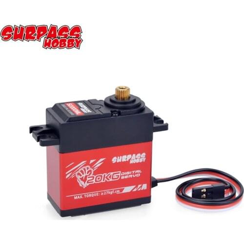 S2000ML Waterproof Digital Servo 20KG Large Torque Metal Gear for 1/8 1/10 RC Crawler Car TRX4 SCX10 D90 Fixed Wing Drone Robot