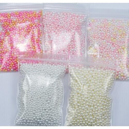 1 Bag x10g Nail Pearl Bead Rhinestone 12-Styles Multi-Color (Pink/White/Blue/Blue......) Round Pearl DIY Nail Art Jewelry Pearl