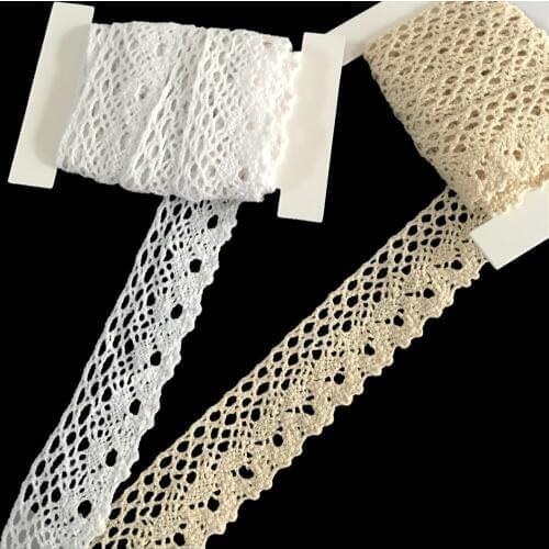 2 meters Sew White beige Lace Ribbon Trim Guipure 30mm width , Craft Scrapbooking Embroidery DIY Gift Packing Decoration 7LS57