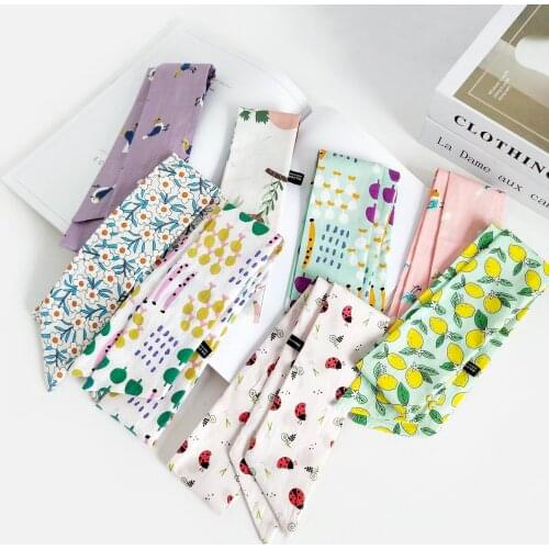 2021 Small Silk Scarf Spring Style Korean Edition Fashion All-Match Autumn And Winter Long Purse Decoration For Women