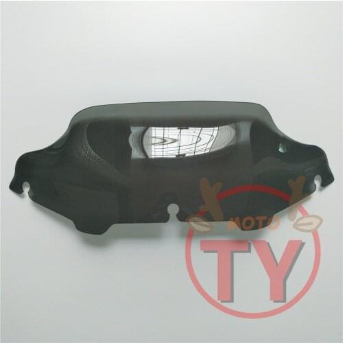 7" Smoke Dark Tint Windscreen Windshield Fits For Harley Electra Street Glide Touring Bike 1996-2013