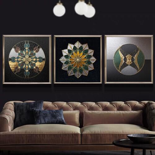 Abstract Geomery Luxury Posters Nordic Canvas Art Painting Home Decor Wall Art Vintage Print Vintage Minimalist Square Picture