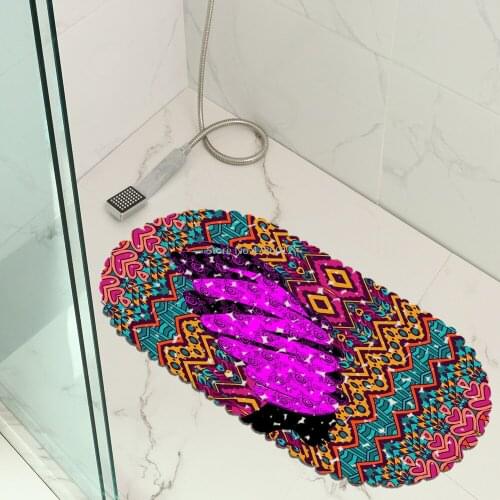 African Woman Bathroom Mat Bath Room Mat Non-slip Mat Sucker Floor Mat Foot Mat