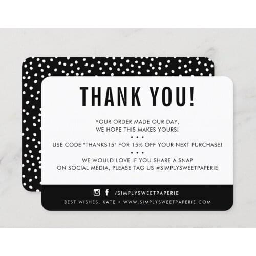 CUSTOMER THANK YOU modern blush pink gray grey