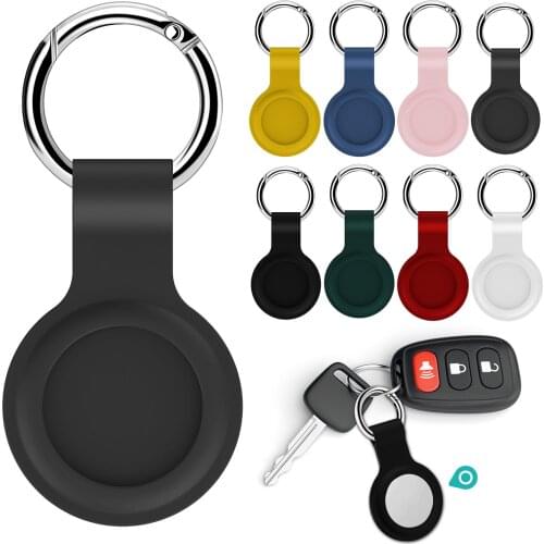 2021 For Apple Airtag Case Silicone Protective Sleeve Cover Keychain Airtags-tracker 1PC Silicone Case For Airtag Accessories