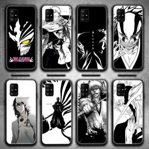 Anime Bleach Black and White Phone Case For Samsung Galaxy A52 A21S A02S A12 A31 A81 A10 A30 A40 A50 A70 A80 A71 A51 5G