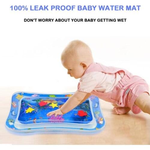 Sea Animal Print Baby Inflatable Play Mat Infant Toy for Newborn Boy Girl Water