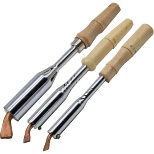 Electric Soldering Iron 75W 100W 150W Soldering Iron Chisel Tip Wood Handle