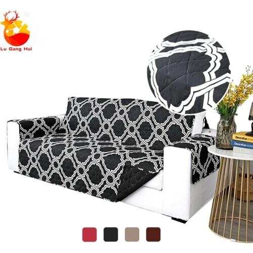 Geometric Sofa Cover Removable Pet Dog Kid Mat Armchair Furniture Protector Washable Armrest Couch Covers Slipcovers 1/2/3 Seat