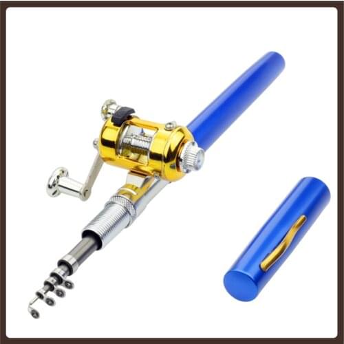 Pocket Mini Fishing Rod Pen Telescopic Folded Reel Wheel Outdoor Portable River Lake Fishing Set Kit De Pesca Ultralight Rod