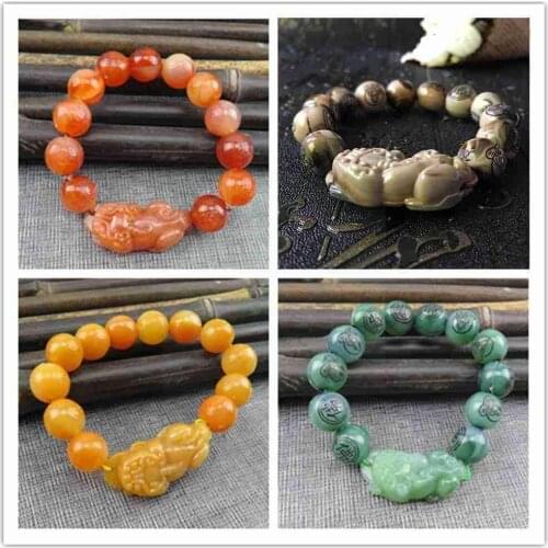 Chinese Pixiu Buddha Beads Brave Bracelet For Women Lucky Feng Gift Men Jewelry Beaded Bangle Rich Bracelets Health Shui A7X6