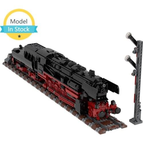 MOC Commemorates The First German Retro Steam Locomotive Transport Train Building Blocks Set Vapour Bricks Children Toys Gift