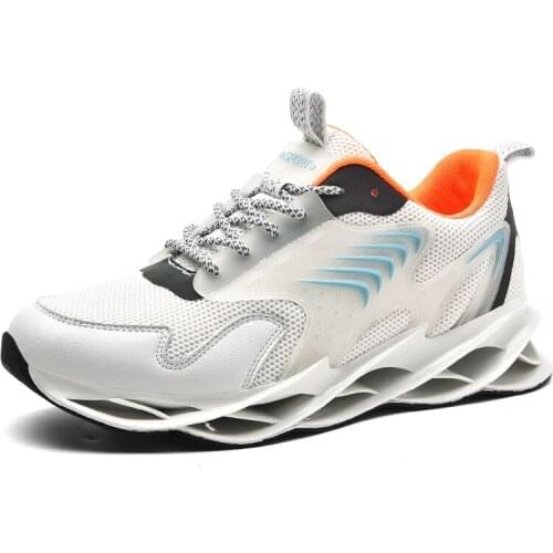 New Outdoor Mens Running Shoes Walking Sports Shoes High Quality Lace-up Reflective Blade Sneakers Breathable Mesh Zapatillas