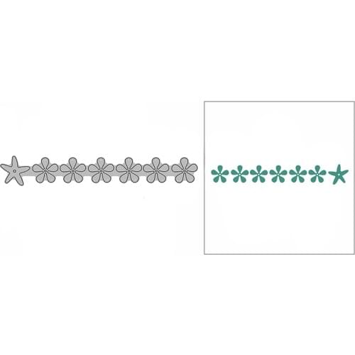 New Big Flowers Border Craft Embossing Mold 2021 Metal Cutting Dies for DIY Album Card Making and Scrapbooking Decor No Stamps