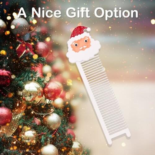 Plastic Mini Comb Christmas Fine Dense Comb Teeth Hair Cutting Styling Comb for Salon Hairdressing Hair Care Tools