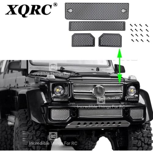 Stainless steel medium mesh front heat grille mesh air intake grille cover for 1 / 10 traxxas trx6 g63 trx4 G500 car accessories