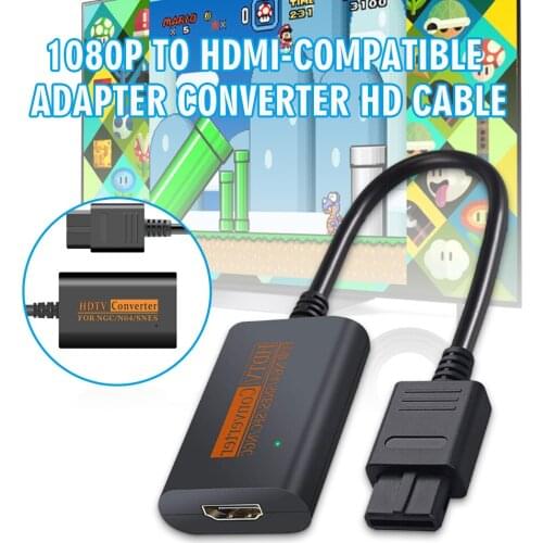 Pohiks 1pc High Quality HDMI-compatible Adapter Converter Durable 1080P HD Cable For Nintend NGC N64 SNES SFC