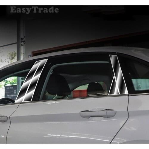 TPU Transparent Film For Volkswagen VW Jetta MK7 2019 2020 Car Side Window Center Pillar Trim Center Panel Decoration Sticker