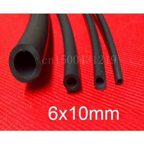 6mm X 10mm Black colour Silicone Rubber Vacuum Tubing Hose Tube