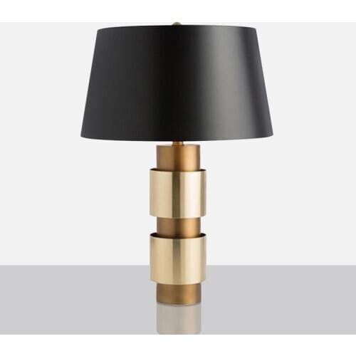 Modern simple Chinese fashion art model room bedroom study decoration American bedside table lamp living room decoration
