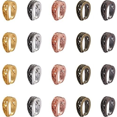50pcs/box Alloy Pinch Bail Snap on Clip Bails Pendant Hooks Charm Clasp for Jewelry Making DIY Bracelet Necklace Supplies
