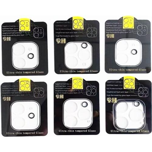 100PCS For IPHONE 12 mini/12 pro max/11 Pro Max/ipad pro 2020 3D Full Covered Back Camera lens Tempered Glass screen protector