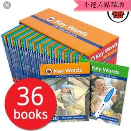 36 Books Ladybird Key Words with Peter Jane Learning English Story Picture Book Language Educational Learning Toys