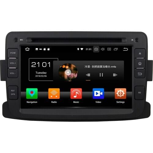 7" 1 Din Android 10.0 PX6 Car Radio For RENAULT Duster 2012-2013 Car Multimedia Player 6 Core Car Audio 4+64G Stereo DVD DSP