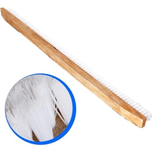 Pool Brush High-grade Solid Wood 80cm Long Cleaning Brush Swimming Pool Clean Wooden Brush For Walls Tiles & Floors Clean Tool
