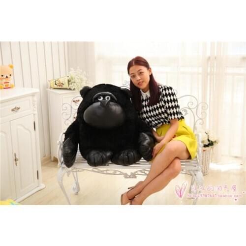 Large 70cm black Chimpanzee soft plush toy hugging pillow,Christmas gift h896