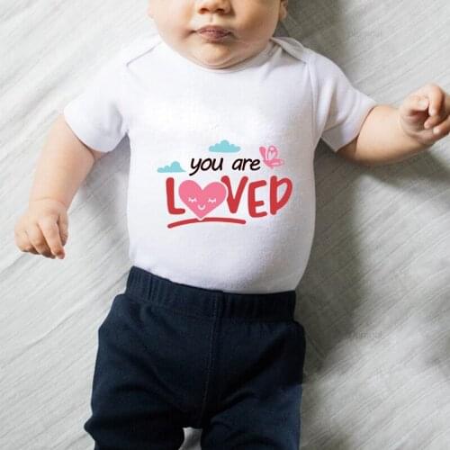 Kid Clothing You Are Loved Printed Infant Boy Fall Clothes for Toddler Girls One Piece Jumpsuit Newborn Outfit Rompers