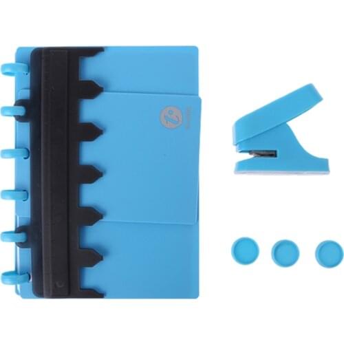 Mushroom Hole Puncher Punch Loose-leaf Notebook A6 A7 6 Hole Paper Cutter Punching Tools Office DIY Stationery 40JB
