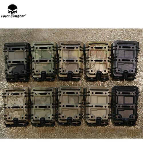 EMERSONGEAR M4 AR15 556 5.56 223 Magazine Pouch 5.56mm Tactical MOLLE Belt Scorpion Adjustable Holster Mag Carrier Case EM6373