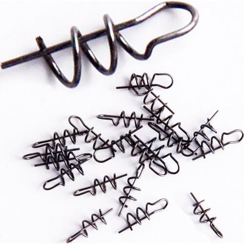 ILure 50 pcs/lot 2# 4# 6# 8# 10# Fishing Connector Pin Bearing Rolling Swivel Stainless Steel with Snap Fishing Hook Accessories