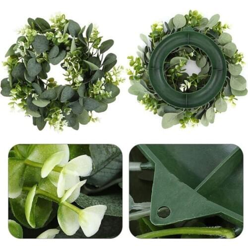 Artificial Wreath 12in Spring Garland Front Door Farmhouse Outdoor Decor