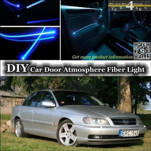 Interior Ambient Light Tuning Atmosphere Fiber Optic Band Lights For Opel Omega B1 B2 For Vauxhall For Lotus Omega Inside Door