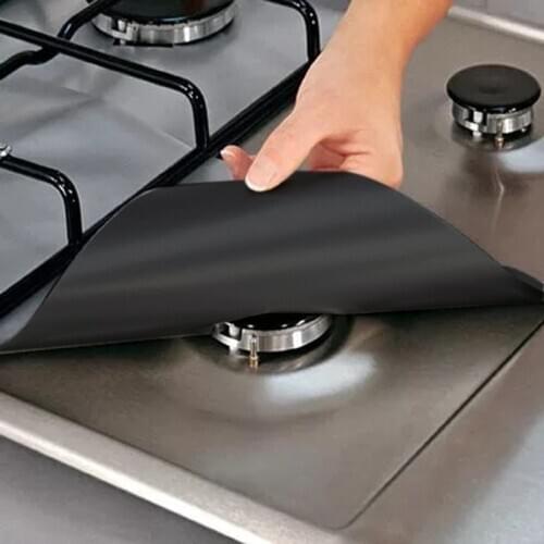 27*27cm Gas Stove Protector Cover Stovetop Burner Protector Mat Kitchen Accessories 1pc/2pcs/4pcs Anti-fouling And Oil-proof
