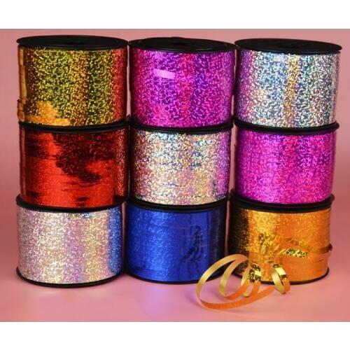 90 Meters Balloon Ribbon Plastic roll for crafts Wedding birthday party Gift Wrapping Christmas cake Decorations red rose gold