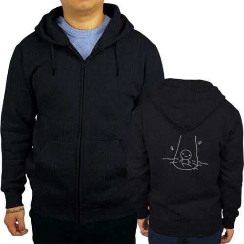 Men The Binding Of Isaac hoodies brand Tops Funny zipper jacket Plus Size hoodies pattern print jacket sbz8118