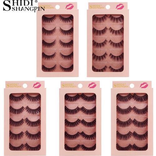 Messy false eyelashes natural 3D mink lashes makeup eyelash extension long mink eyelashes volume fake eye lashes cilio russian