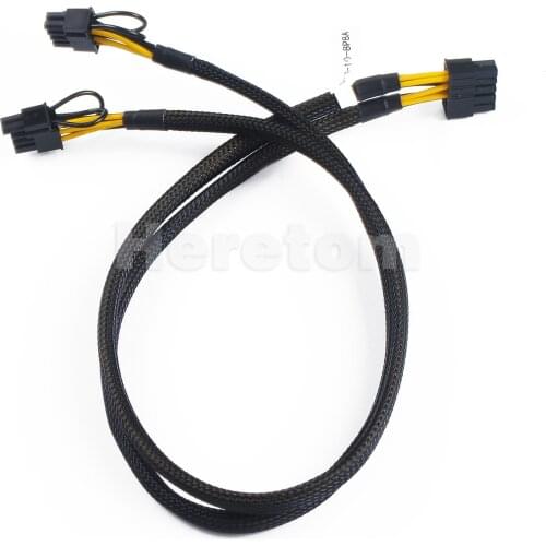 New 10pin to 8+8pin GPU Video Card Power Adapter Cable For HP DL380 G9 and GPU Video Card 50CM Free Shipping