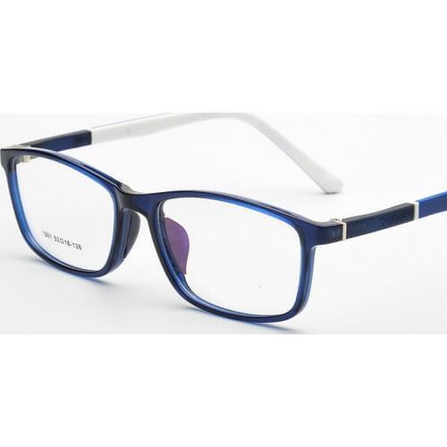 Brand TR90 Square Eyes Black Blue Wine Red Eyeglasses Fresh Myopia Spectacle Students Fashion Prescription Glasses Frame 5colors