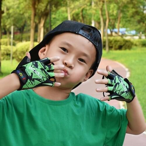 Cycling gloves for child kids half finger bike MTB luva luvas road racing Anti-slip