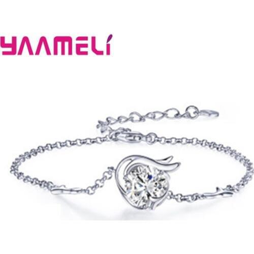 Lovely Birthday Gifts for Women Girls 12 Constellations Pattern 925 Sterling Silver Austrian Crystal Handmade High End Bracelets