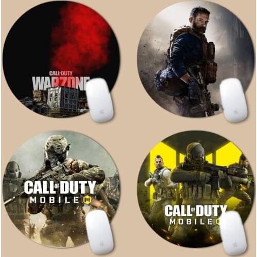 Calls Of Dutys Warzones Rubber PC Computer Gaming mousepad Round Non-slip Cushion