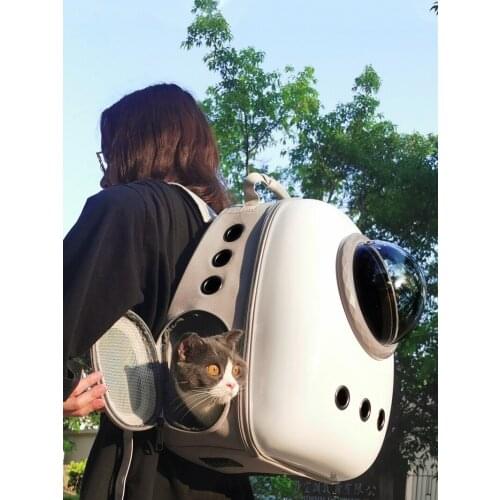 Cat bag pet backpack go out and carry space breathable capsule Teddy puppy dog backpack cat school bag meow cage